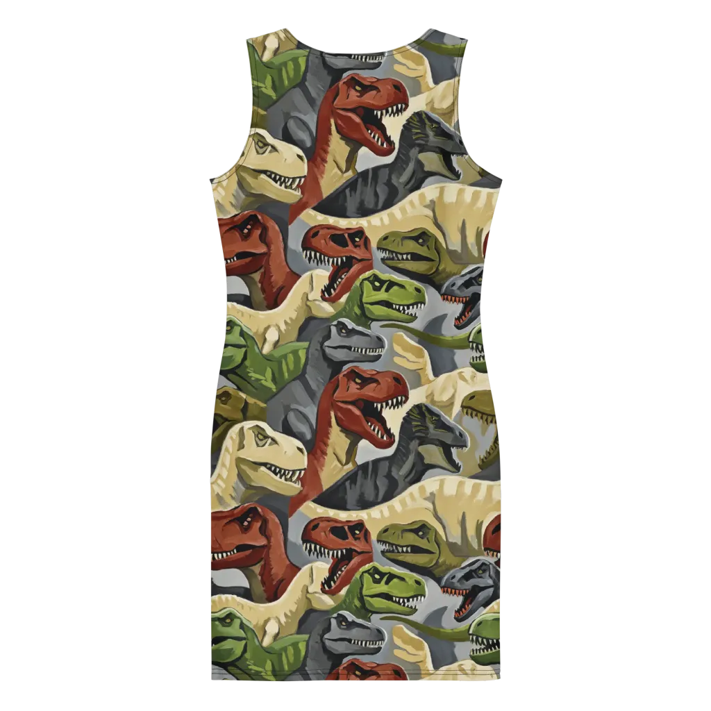 Dino Rumble on Bodycon Dress — Back