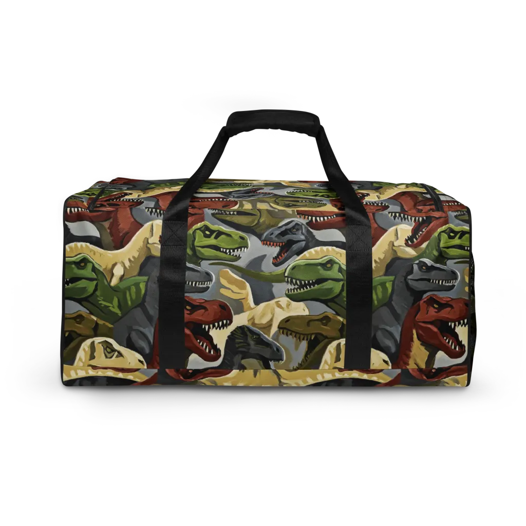 Dino Rumble on Duffle Bag — Back