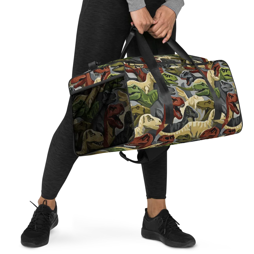 Dino Rumble on Duffle Bag — Right Front