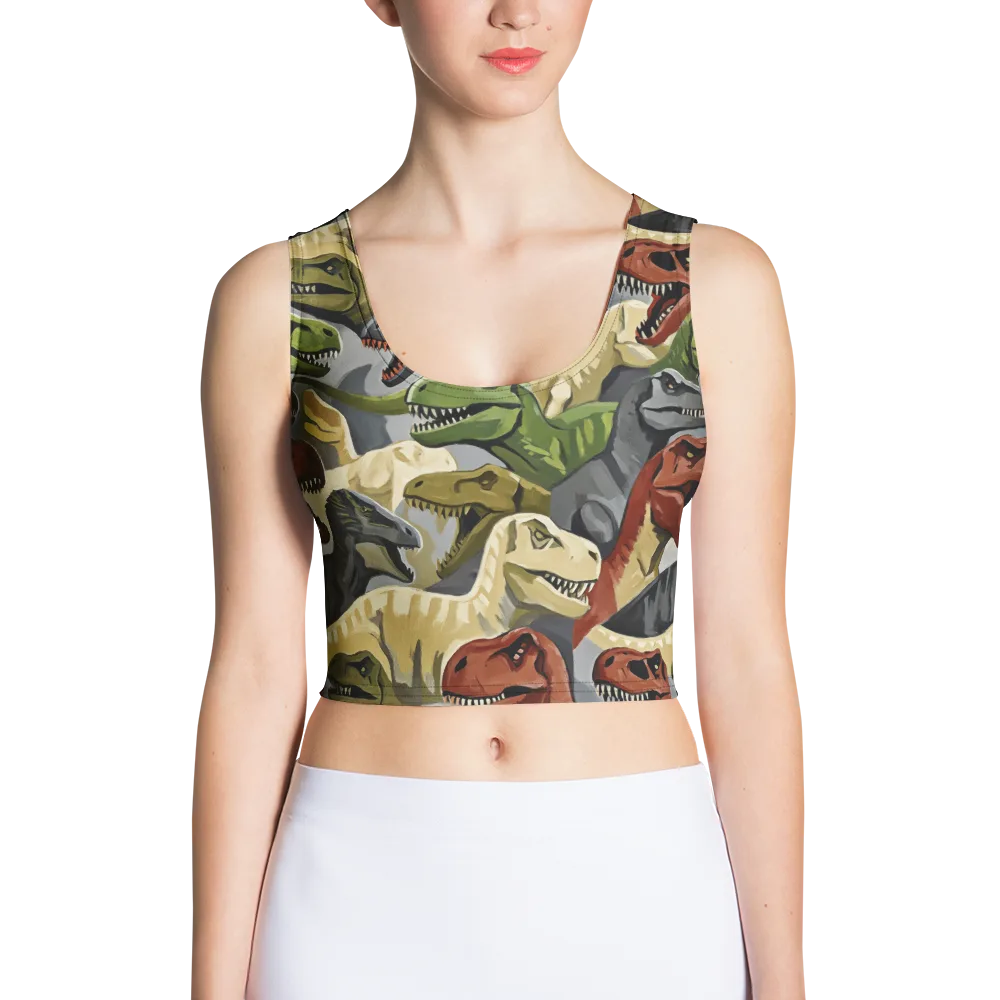 Dino Rumble on Crop Top — Front