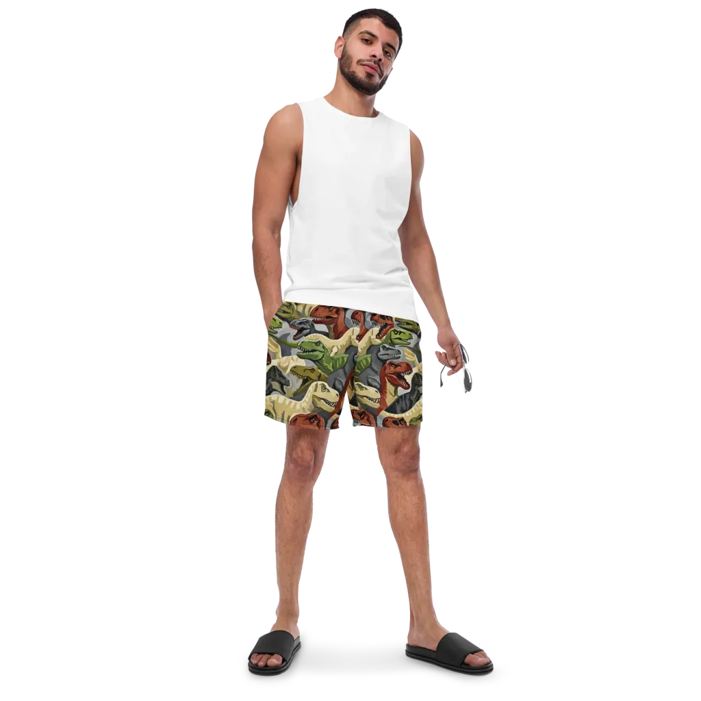 Dino Rumble on Swim Trunks — Front