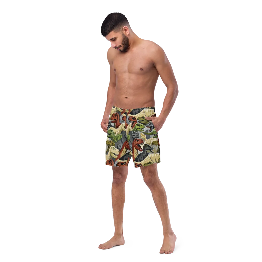 Dino Rumble on Swim Trunks — Left Front