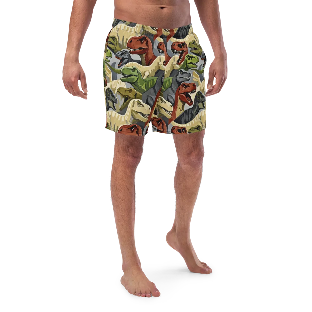 Dino Rumble on Swim Trunks — Front