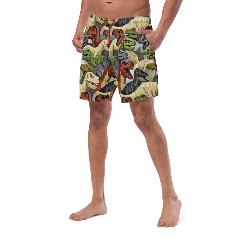 Dino Rumble on Swim Trunks — Left Front