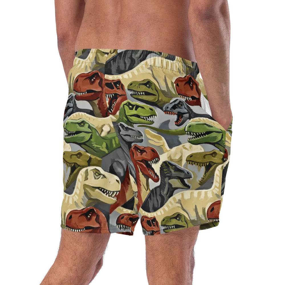 Dino Rumble on Swim Trunks — Right Back