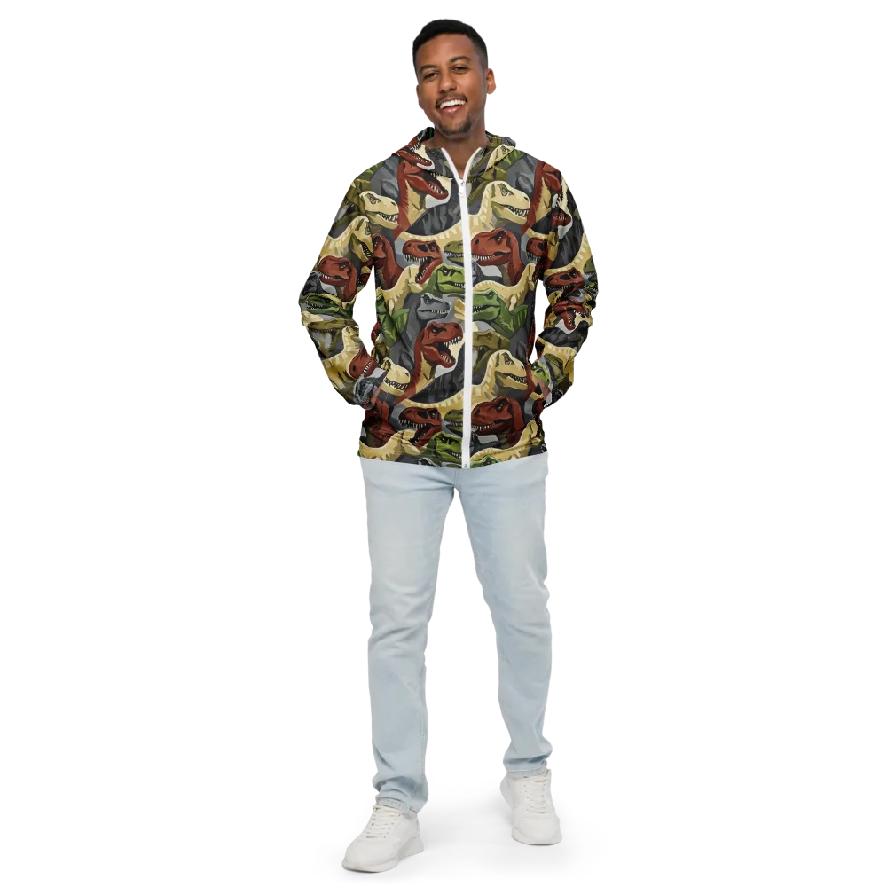 Dino Rumble on Men's Windbreaker — Front