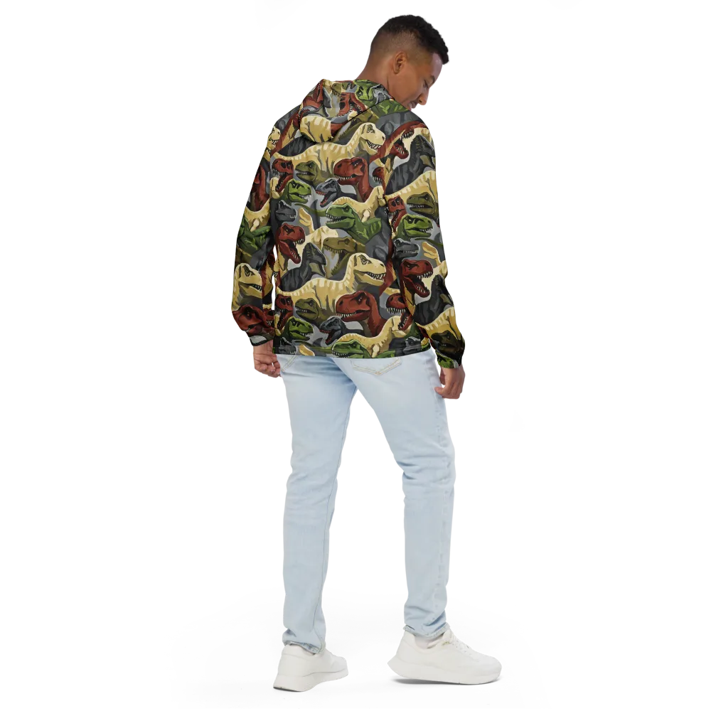 Dino Rumble on Men's Windbreaker — Back