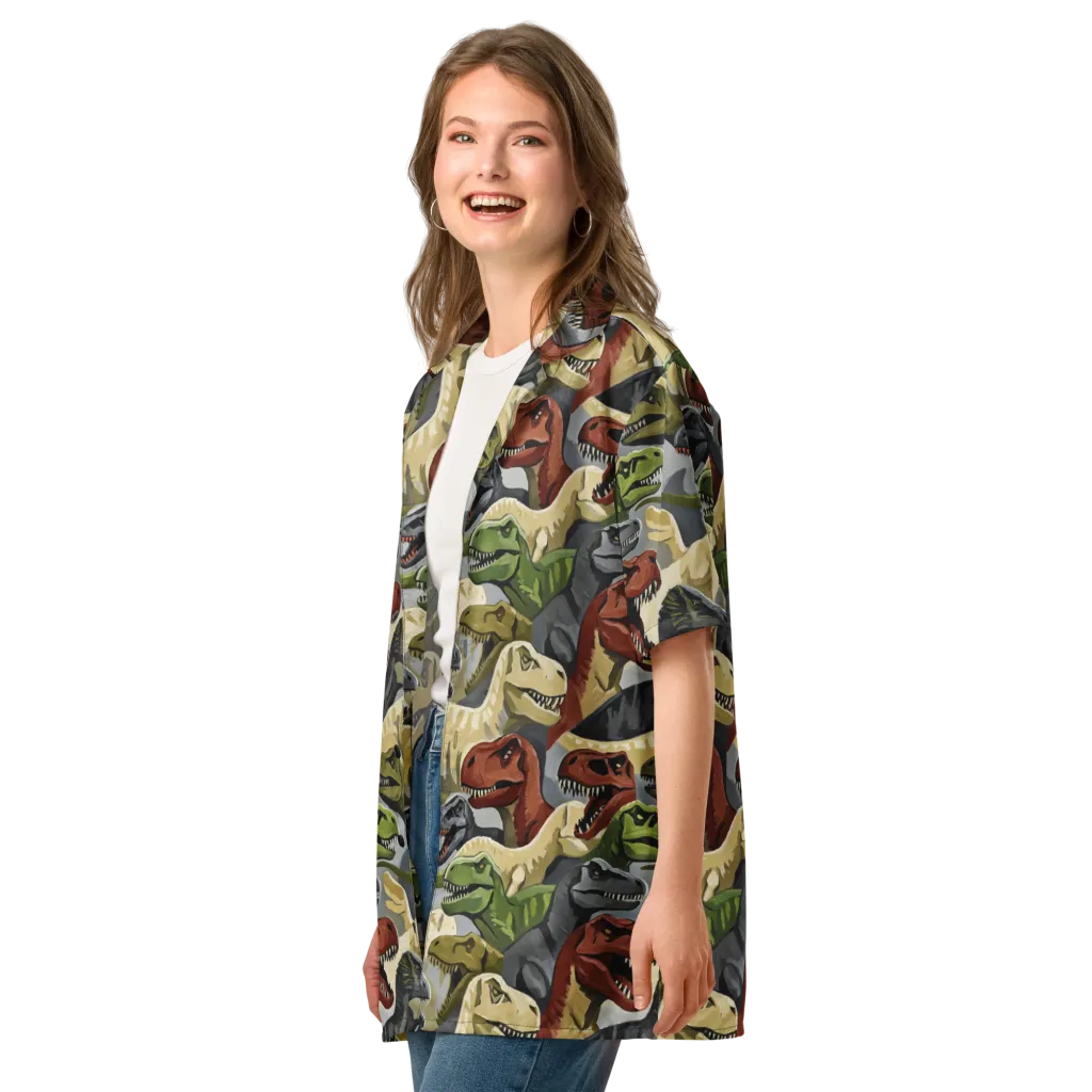Dino Rumble on Button Shirt — Left Front