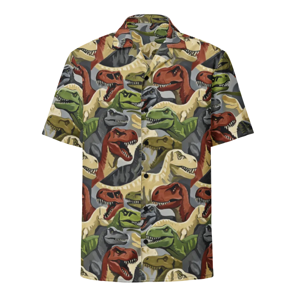 Dino Rumble on Button Shirt — Front