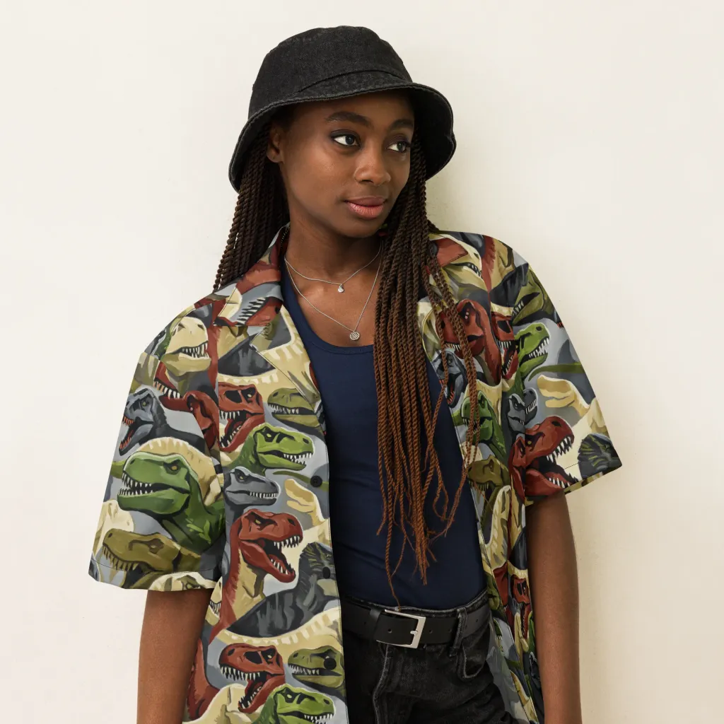 Dino Rumble on Button Shirt — Right Front