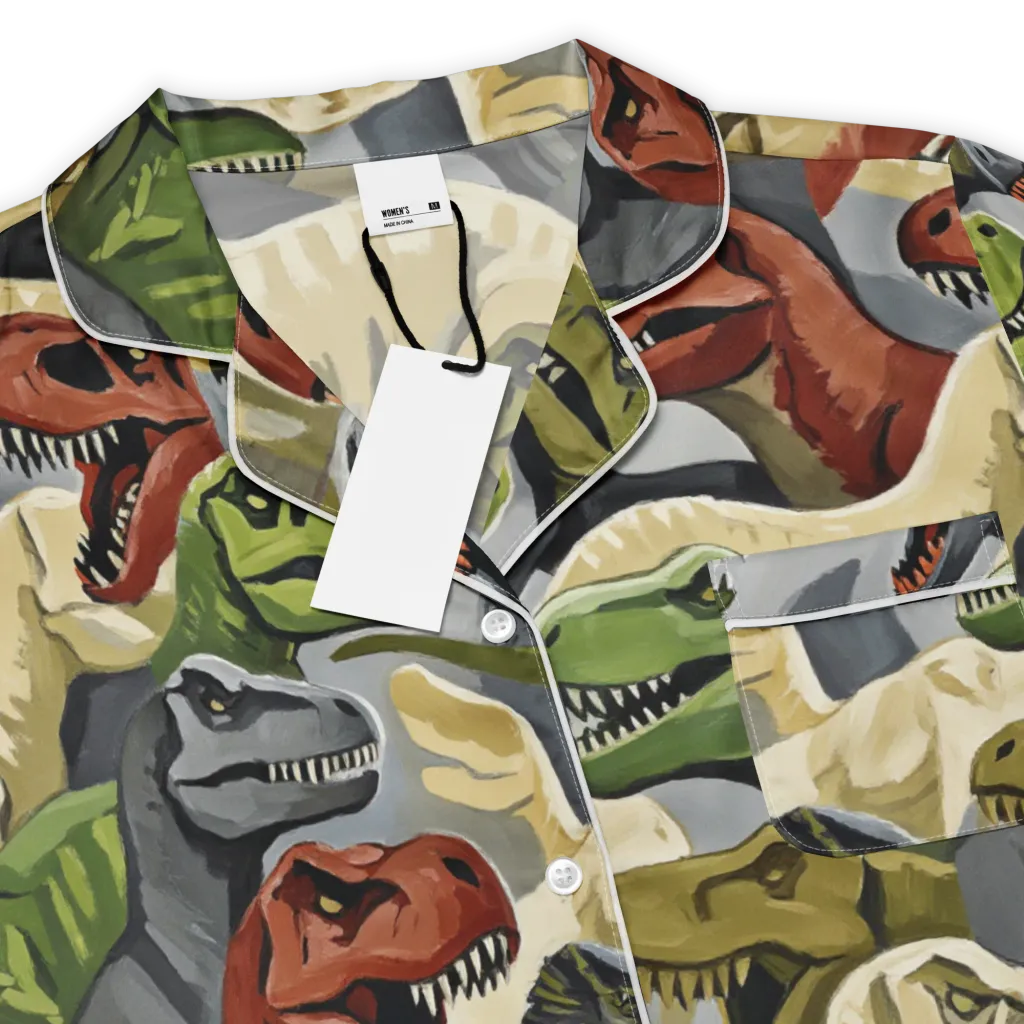 Dino Rumble on Women's Short Sleeve Pajama Top — Product details