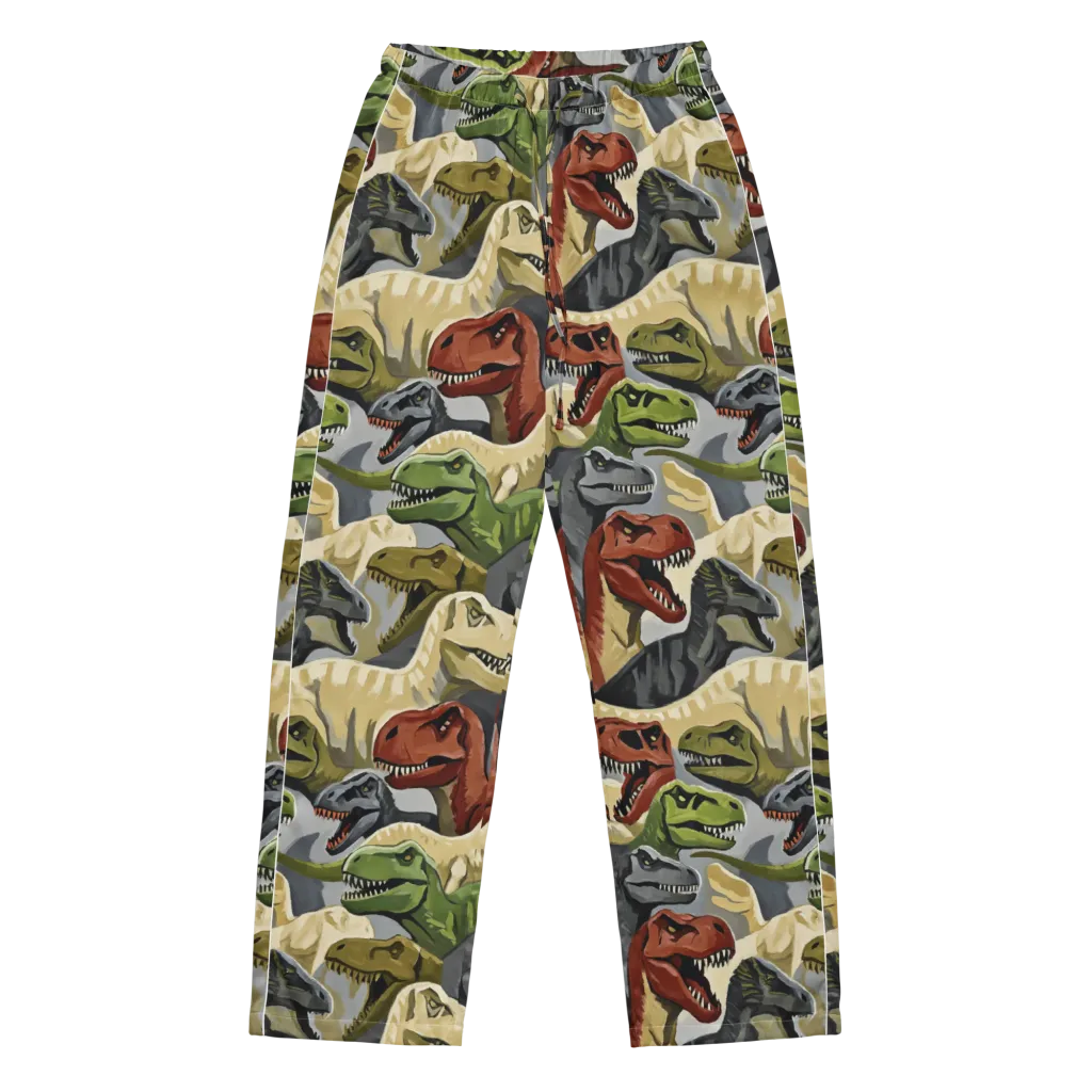 Dino Rumble on Women's Pajama Pants — Front