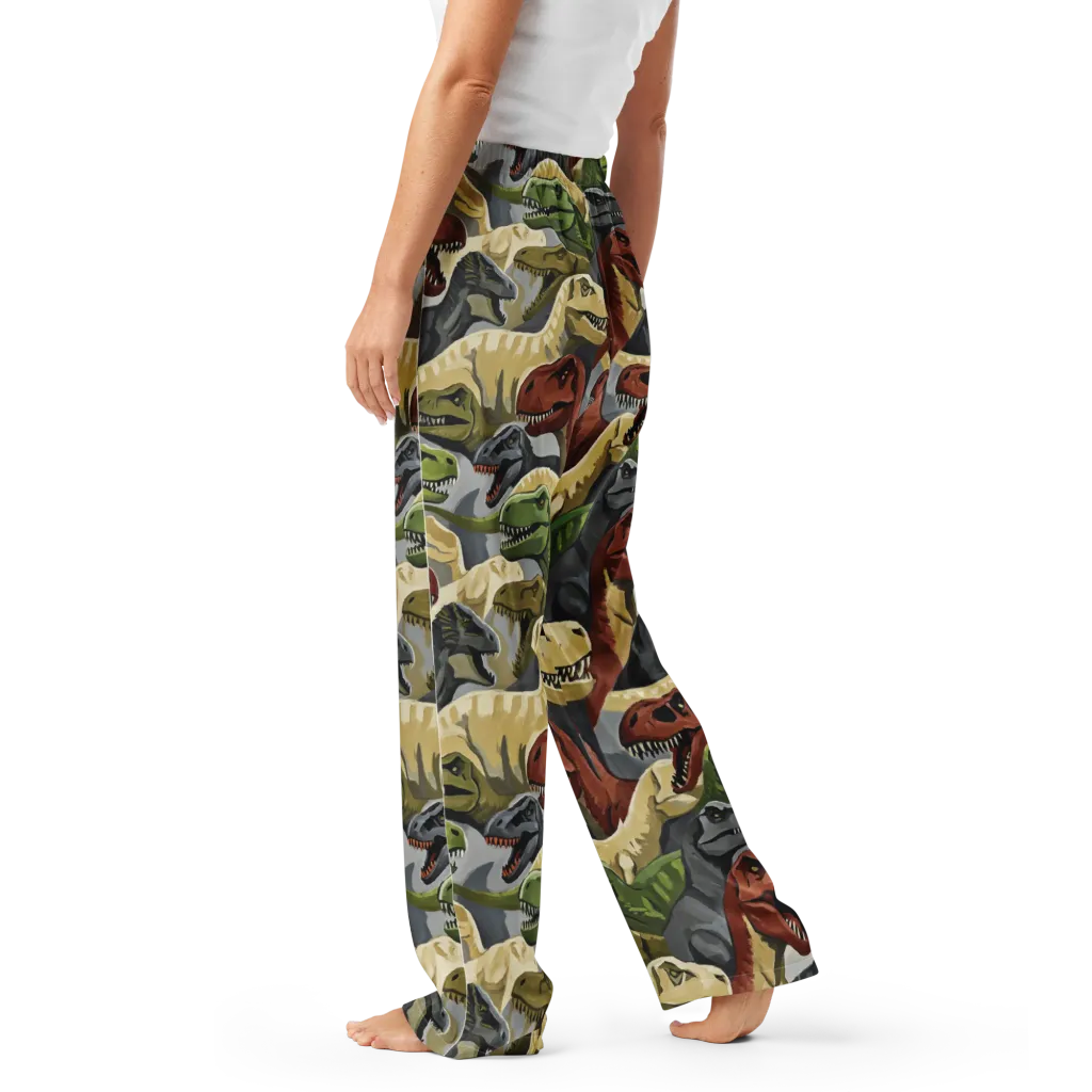 Dino Rumble on Women's Pajama Pants — Left