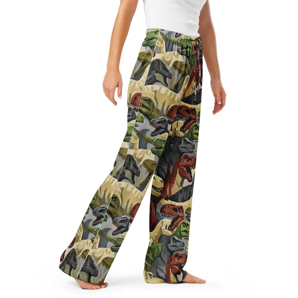 Dino Rumble on Women's Pajama Pants — Right Front