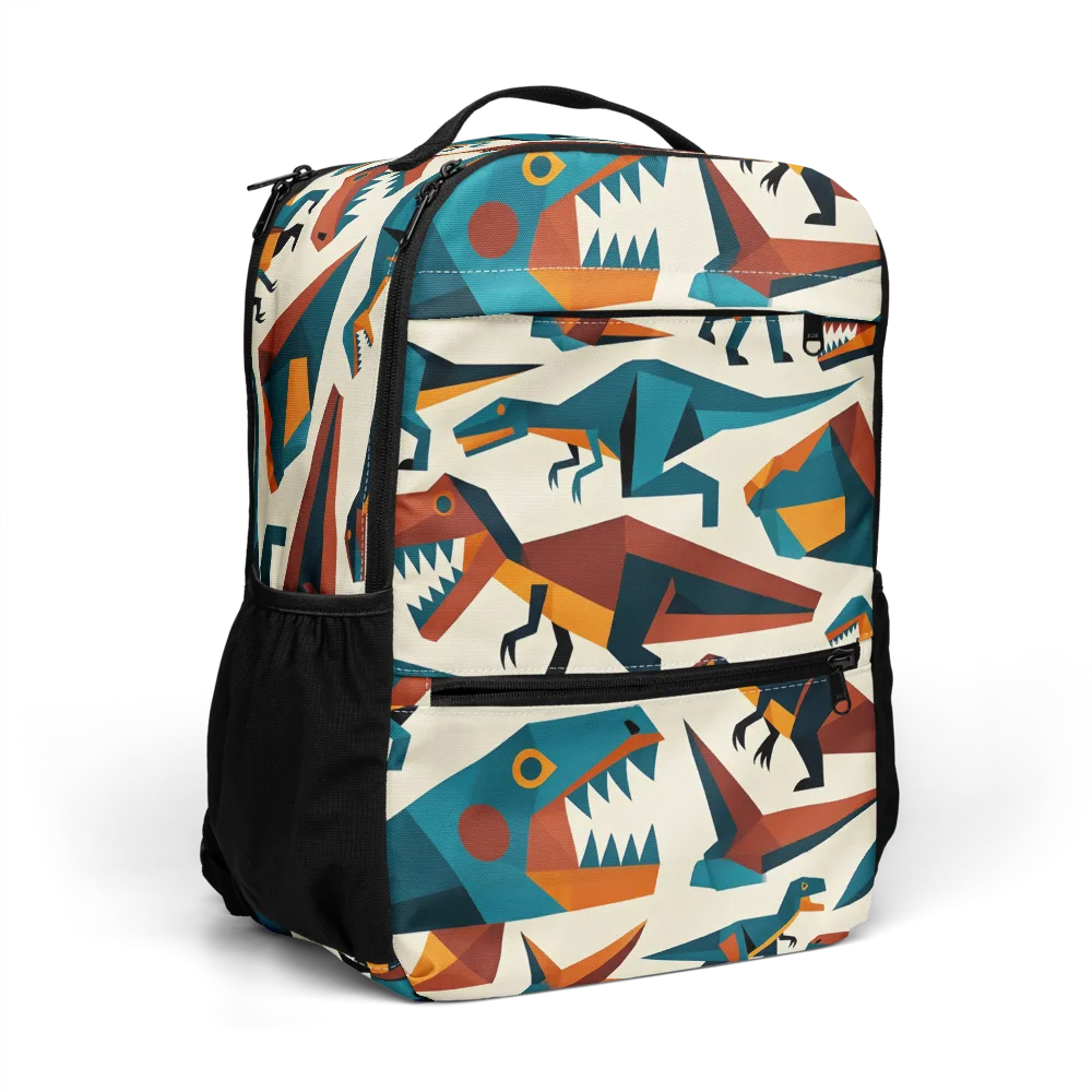 Dino Deco on Utility Backpack — Right Front