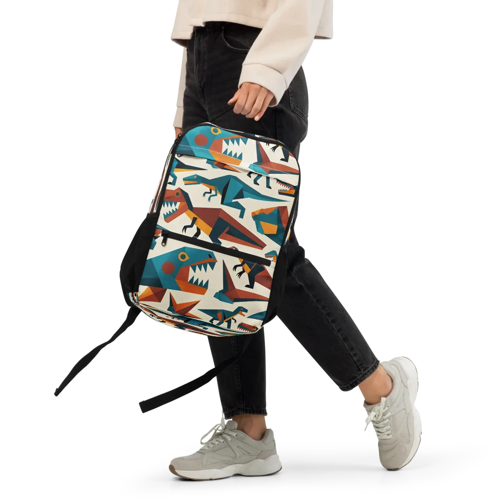 Dino Deco on Utility Backpack — Front