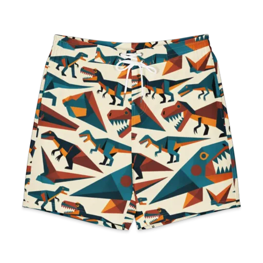Dino Deco on a Men's Board Shorts
