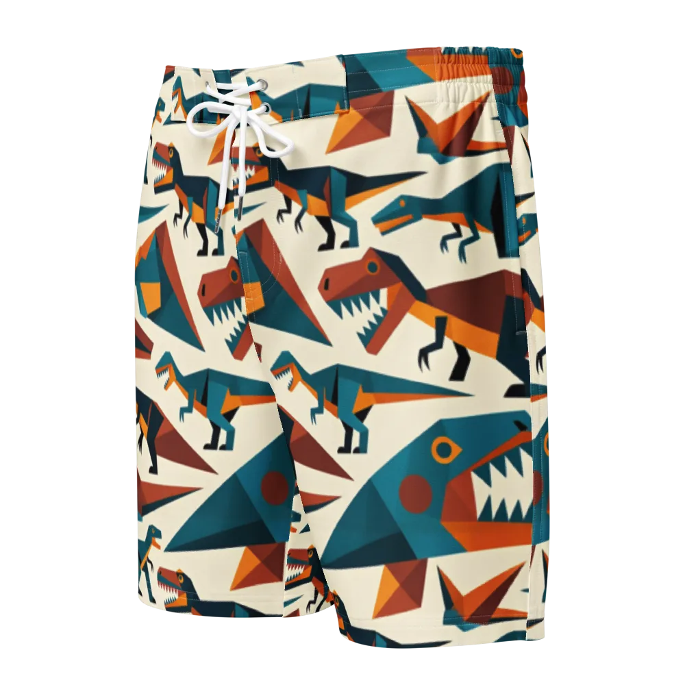 Dino Deco on Men's Board Shorts — Front