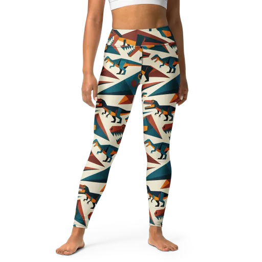 Dino Deco on a Yoga Leggings