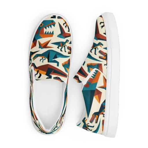 Dino Deco on a Men's Slip-On Canvas Shoes