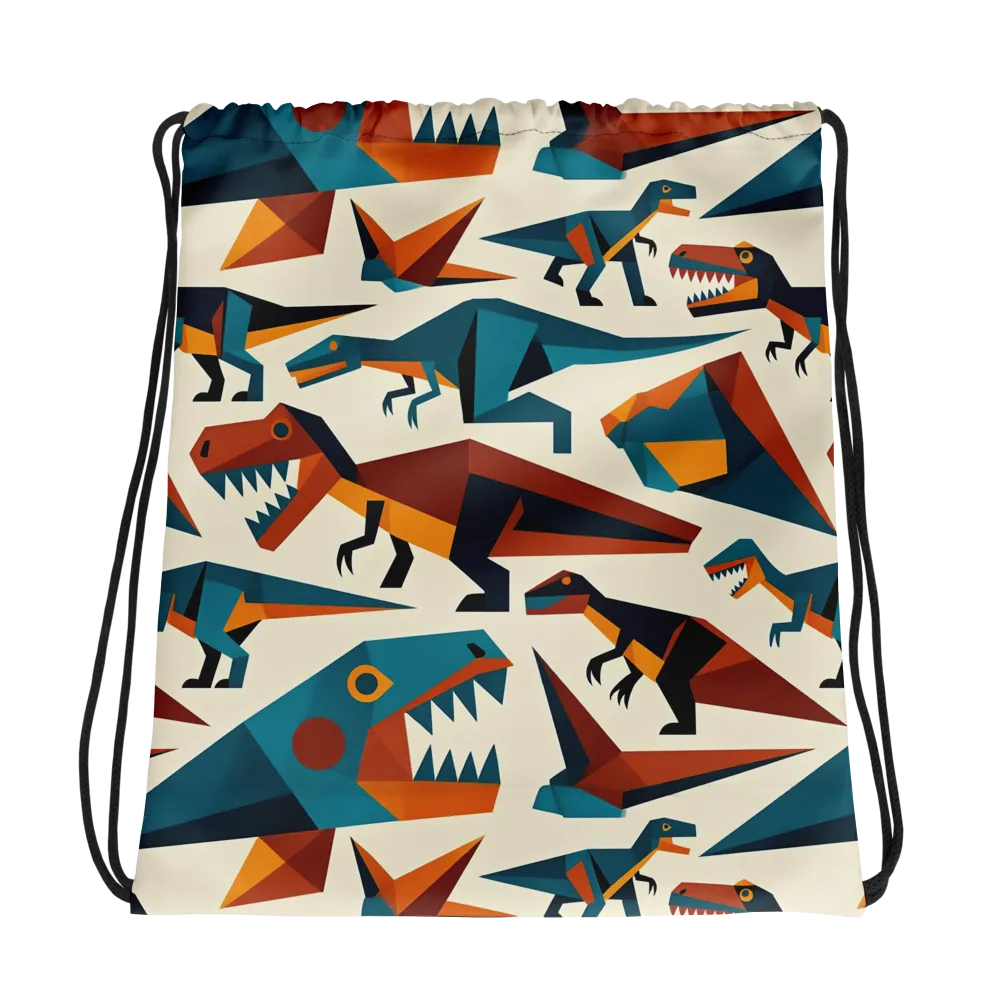 Dino Deco on Drawstring Bag — Photo