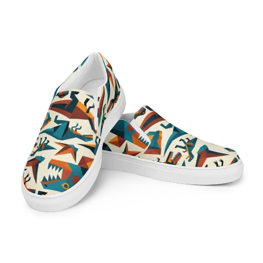Dino Deco on a Women's Slip-On Canvas Shoes