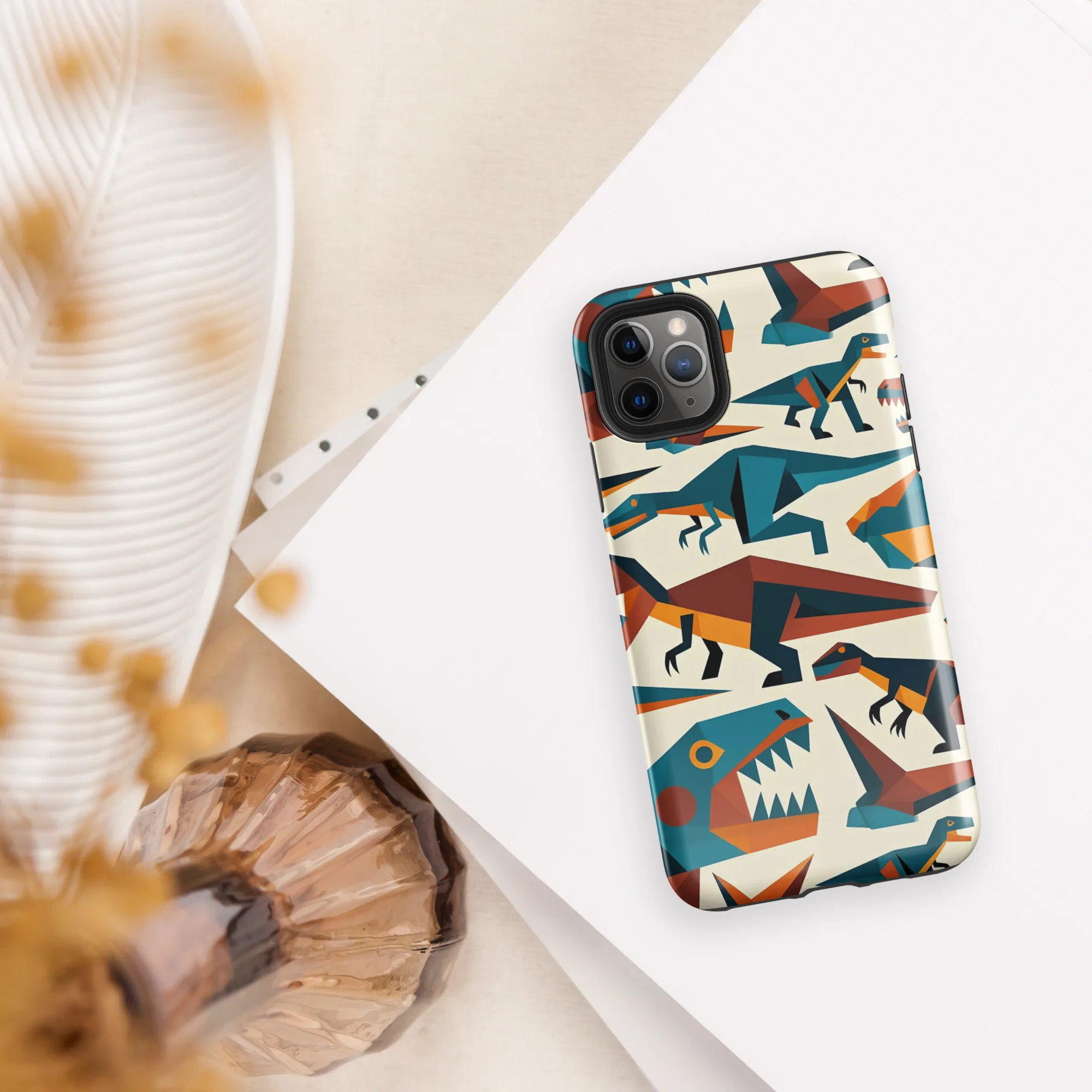 Dino Deco on Tough Case for iPhone® — Front