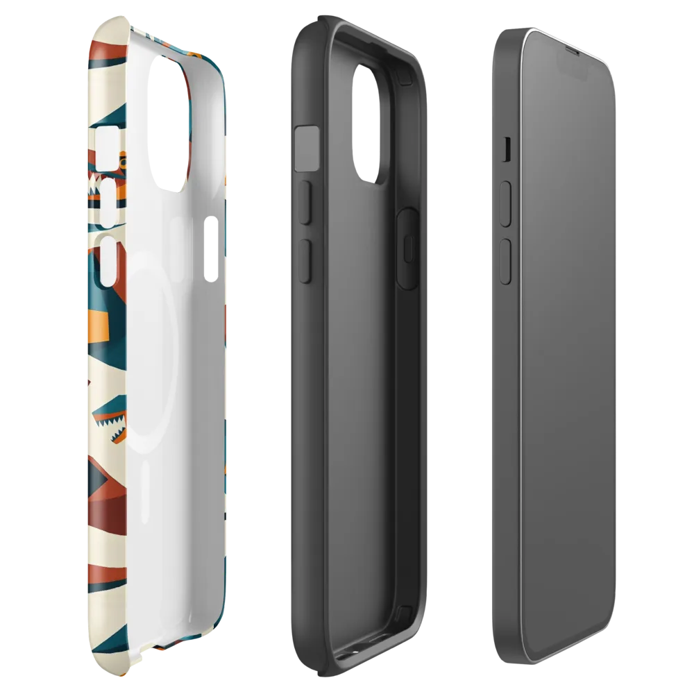 Dino Deco on MagSafe Tough Case for iPhone® — Front