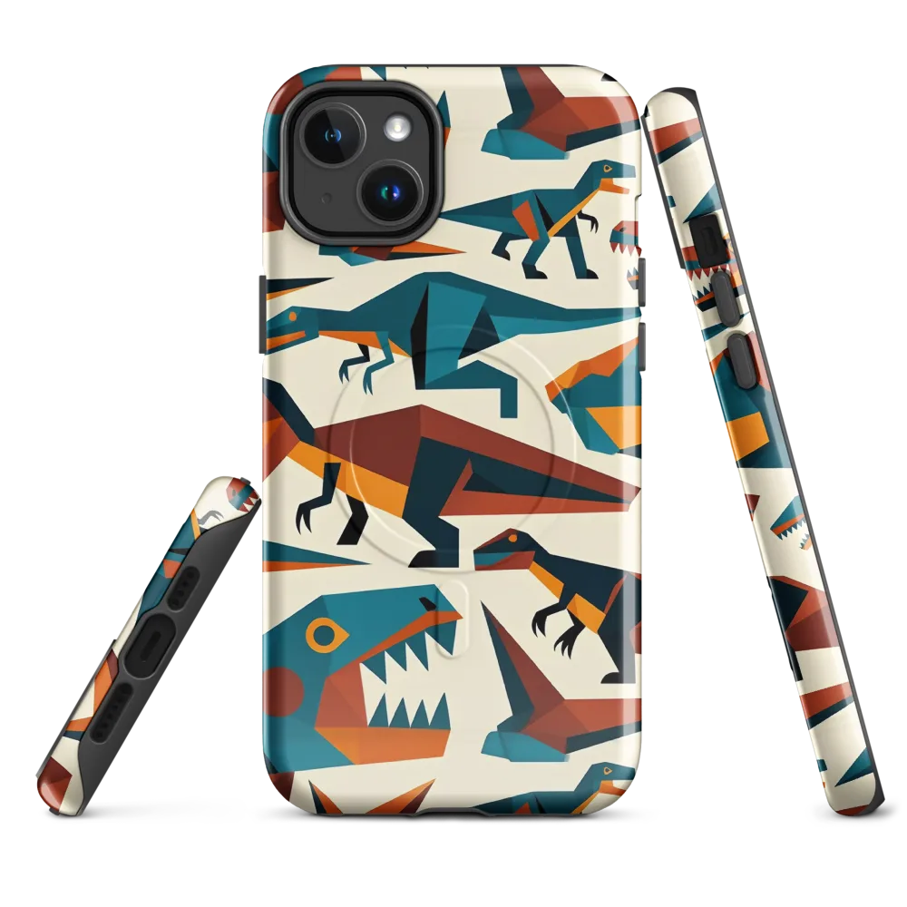 Dino Deco on MagSafe Tough Case for iPhone® — Front