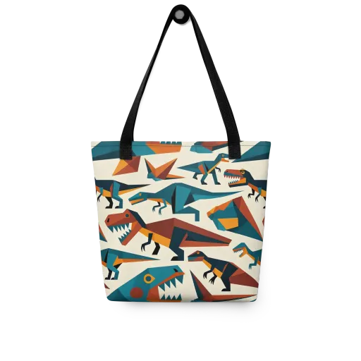 Dino Deco on a Tote Bag