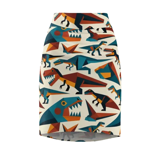Dino Deco on a Pencil Skirt