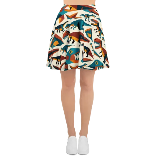 Dino Deco on a Skater Skirt