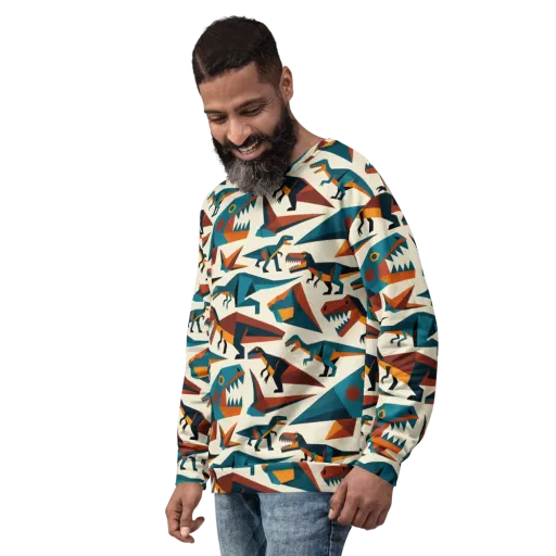 Dino Deco on a Sweatshirt