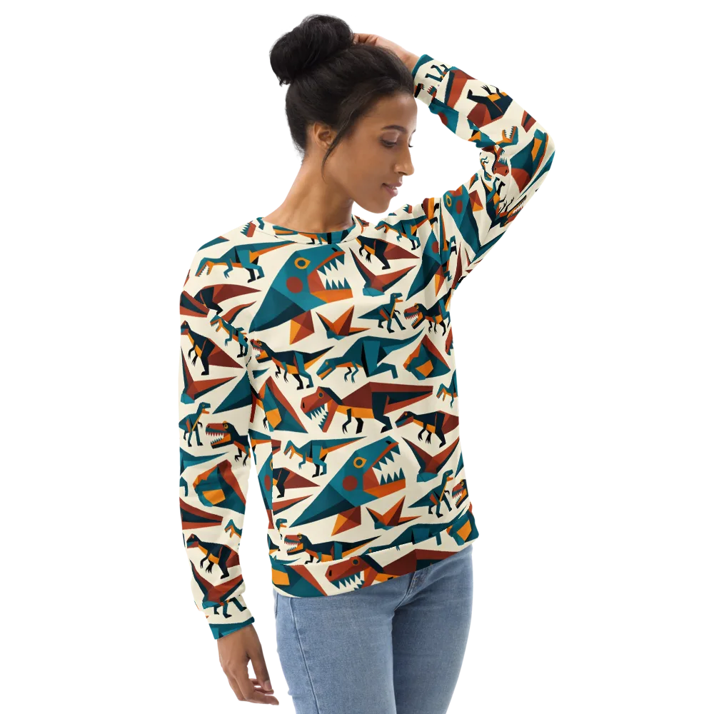 Dino Deco on Sweatshirt — Right Front
