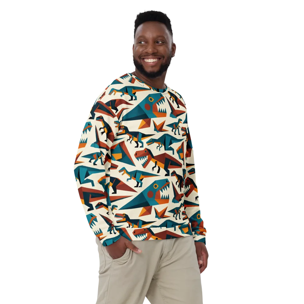 Dino Deco on Sweatshirt — Front