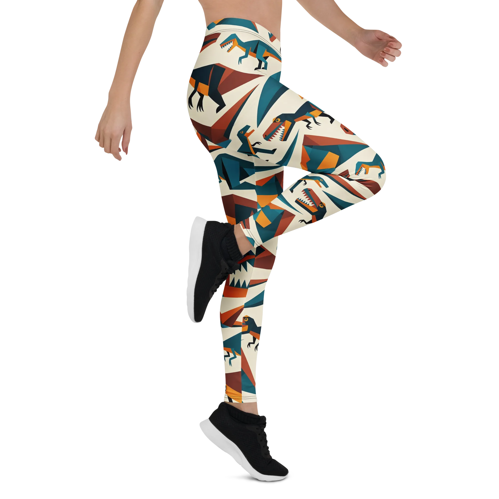 Dino Deco on Leggings — Right