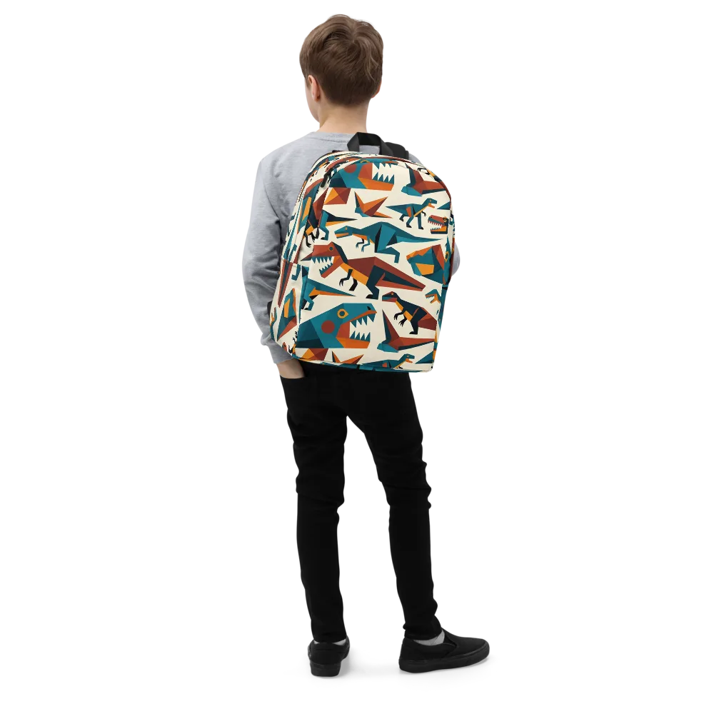 Dino Deco on Minimalist Backpack — Right Front
