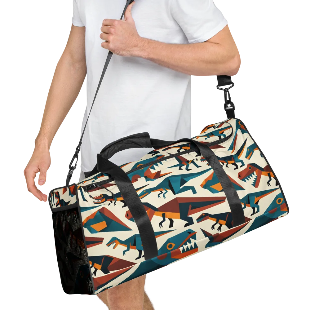 Dino Deco on Duffle Bag — Right Front