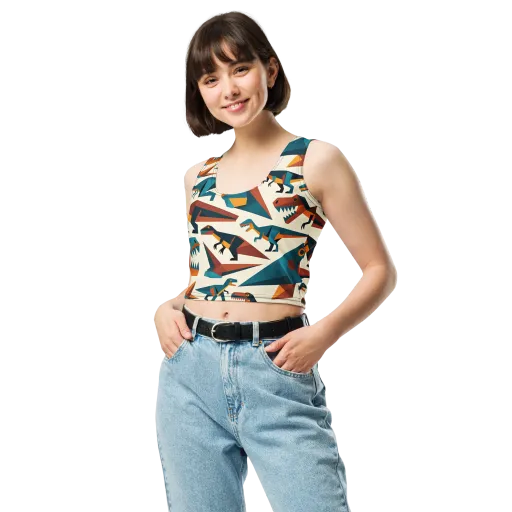Dino Deco on a Crop Top