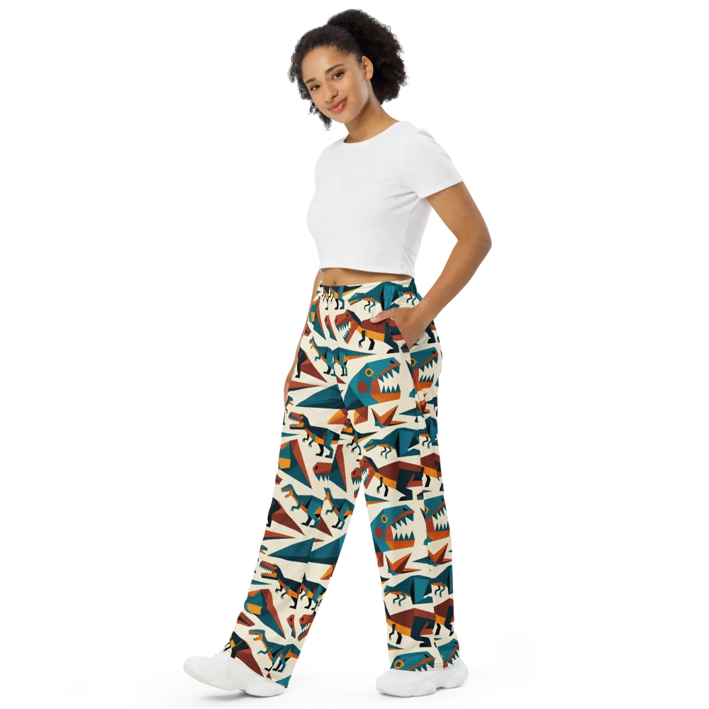 Dino Deco on Wide-Leg Pants — Left Front