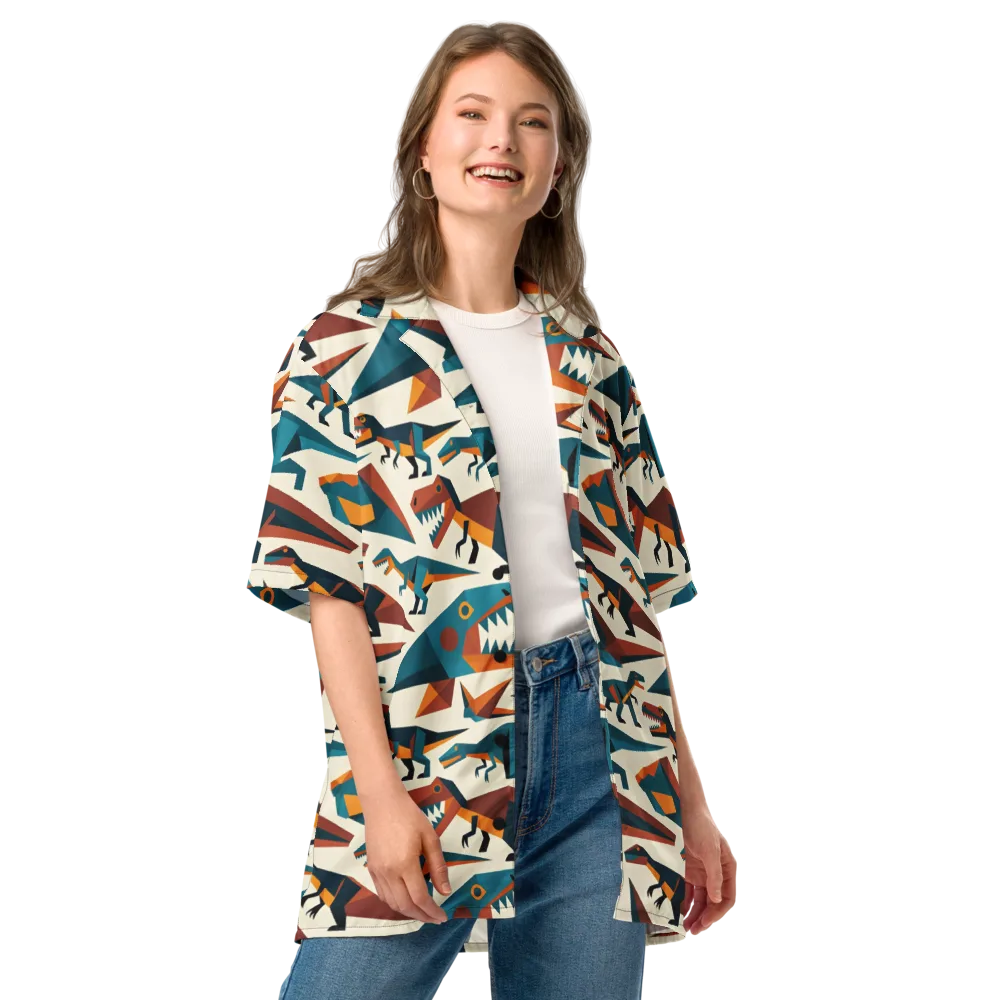 Dino Deco on Button Shirt — Front