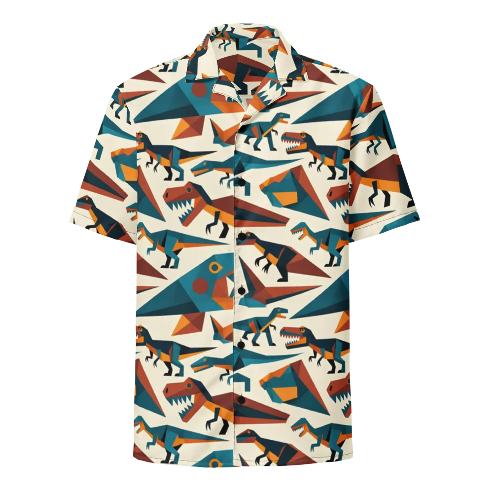 Dino Deco on Button Shirt — Front