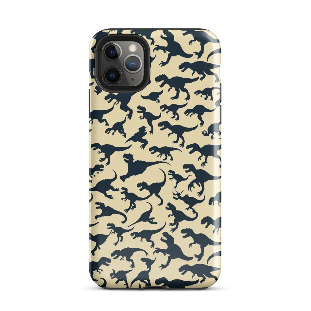 Midnight Dinosaurs on Tough Case for iPhone® — Front