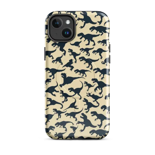 Midnight Dinosaurs on a MagSafe Tough Case for iPhone®