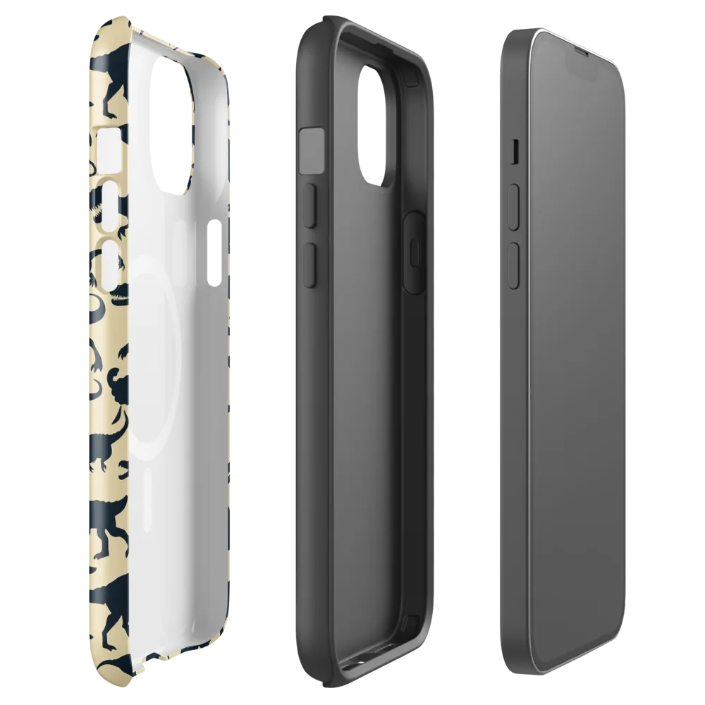 Midnight Dinosaurs on MagSafe Tough Case for iPhone® — Front