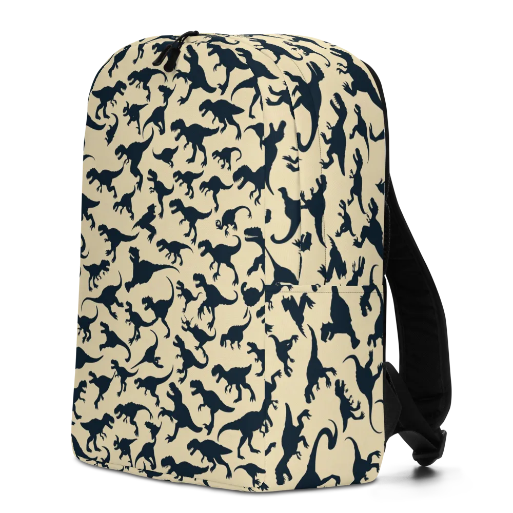 Midnight Dinosaurs on Minimalist Backpack — Left
