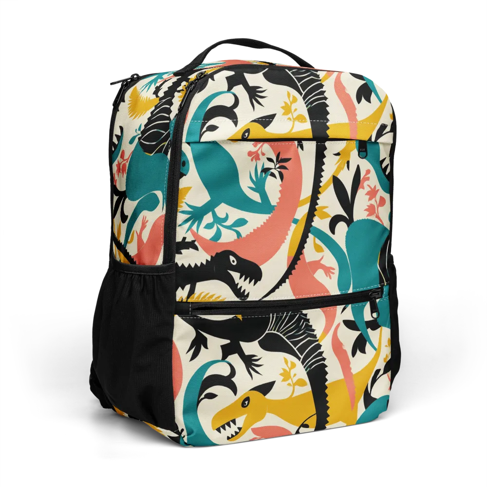 Tealfang Garden on Utility Backpack — Right Front