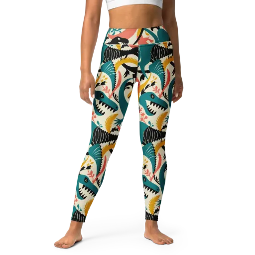 Tealfang Garden on a Yoga Leggings