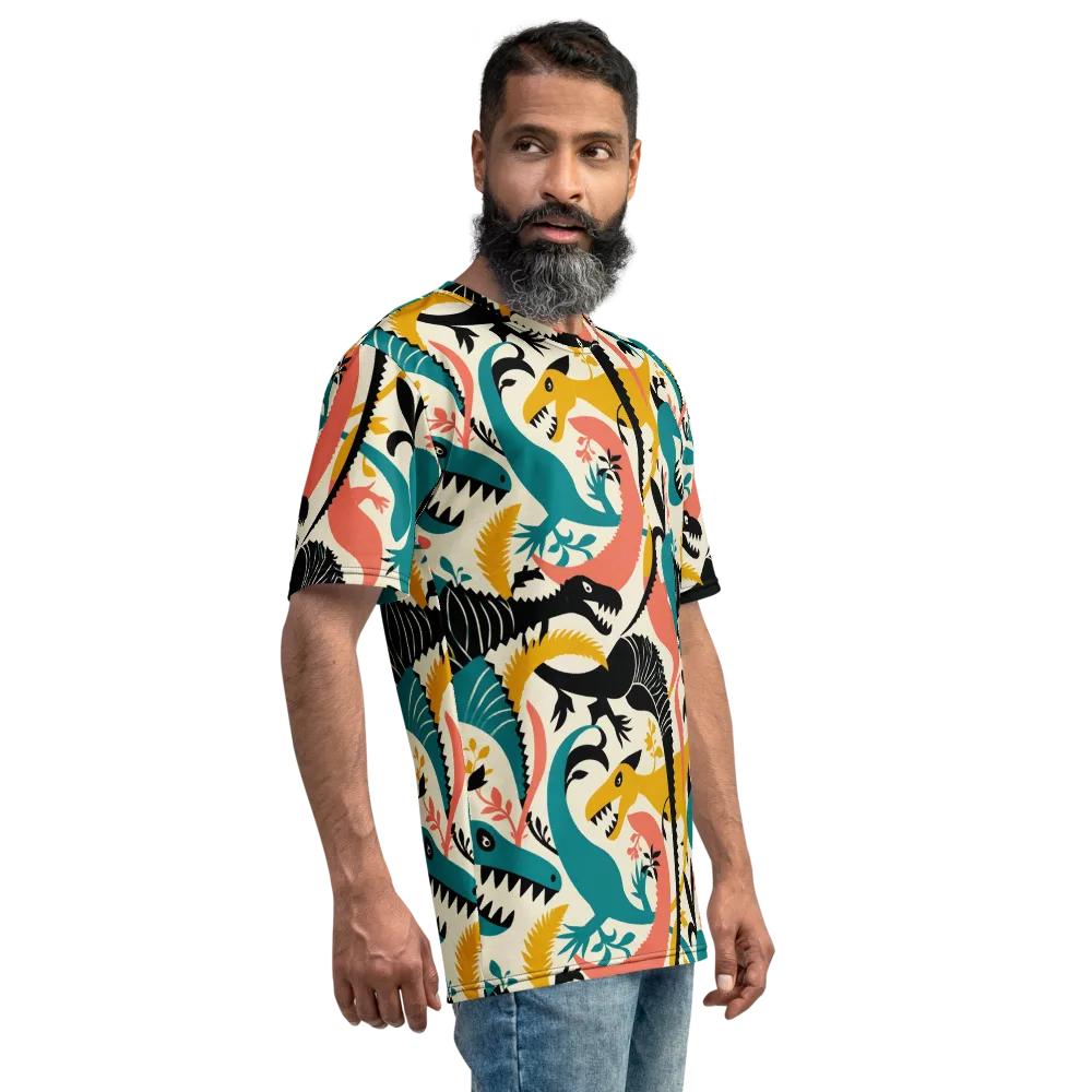 Tealfang Garden on Men's Crew Neck T-Shirt — Right