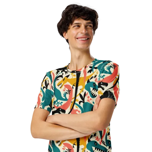 Tealfang Garden on a Men's Crew Neck T-Shirt